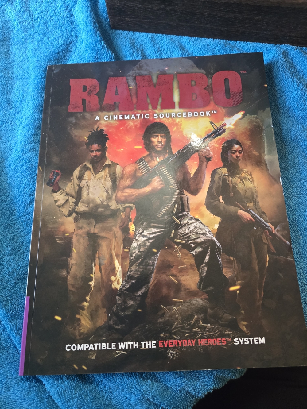 Evil Genius Games Rambo: A Cinematic Sourcebook RPG Black & Red Like Ne